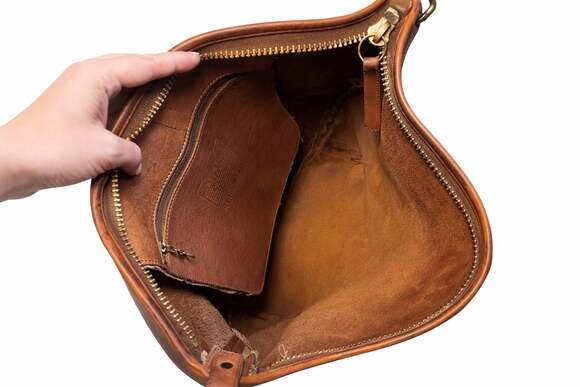 Vintage Coach 9210 Brown Glove Tanned Leather Hobo Shoulder Bag Made in USA - Picture 4 of 5